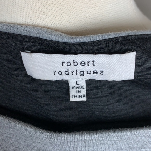 Robert Rodriguez Perforated Leather Front Top, L - Picture 9 of 13